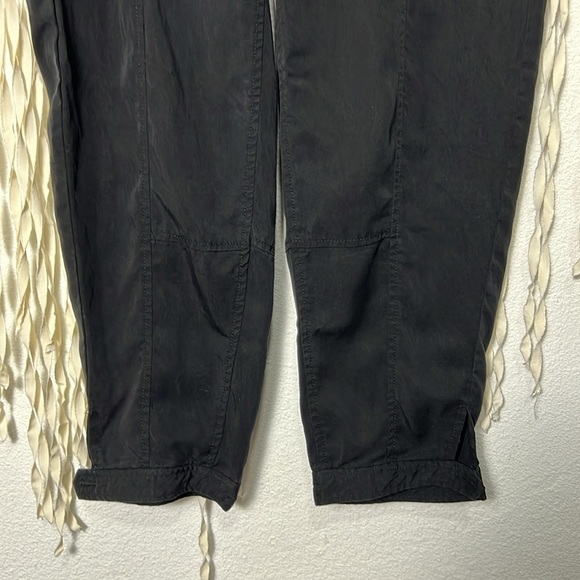 Eileen Fisher Black Cropped 100% Tencel Pant Size LP - Picture 3 of 9